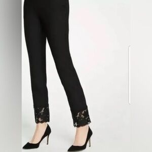 Ann Taylor Black Lace Ankle Pants